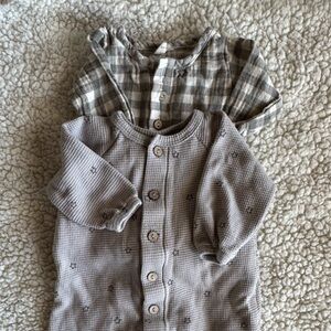 Quincy Mae Long Sleeve Rompers